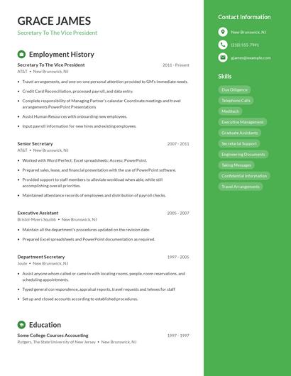 Resume example 4