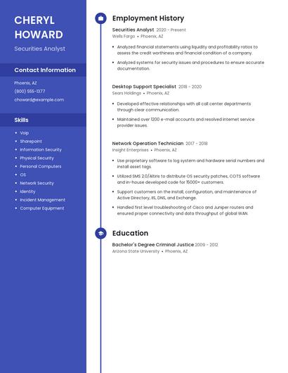 Resume example 4