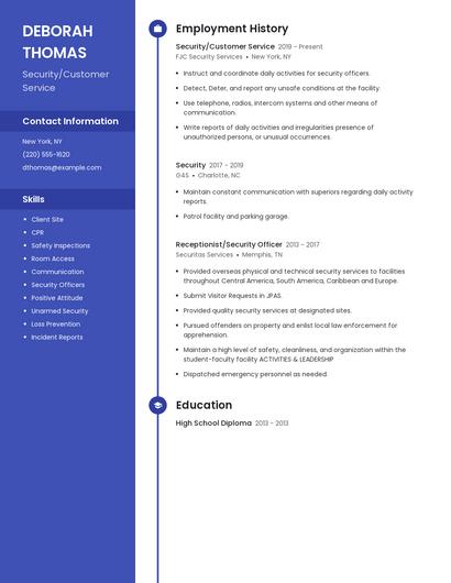 Resume example 4