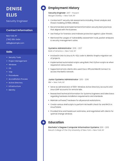 Resume example 5