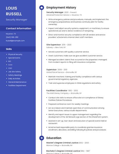 Resume example 5