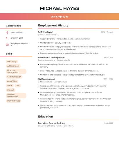 Resume example 3