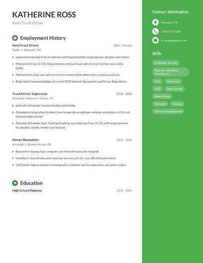 Resume example 4