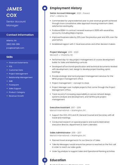 Resume example 5