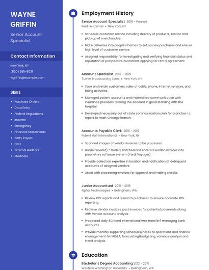 Resume example 5