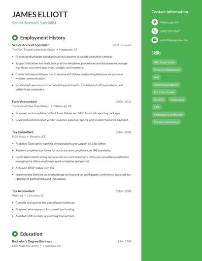 Resume example 4