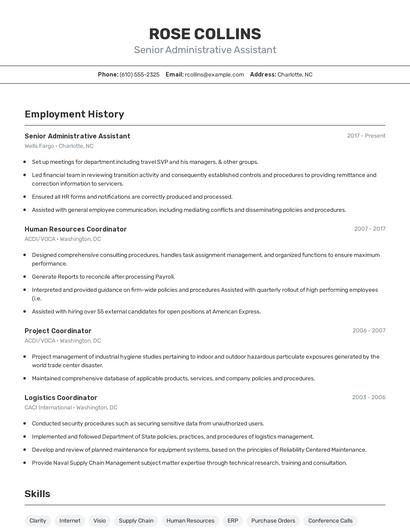 Resume example 2