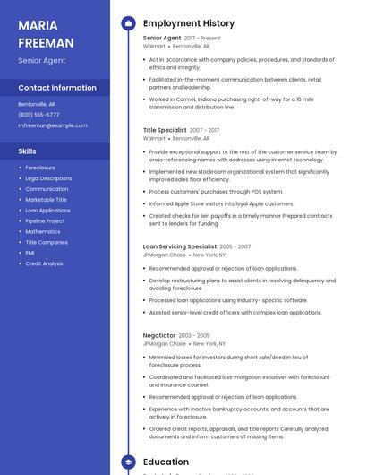 Resume example 5