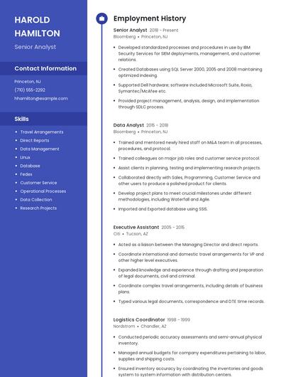 Resume example 4