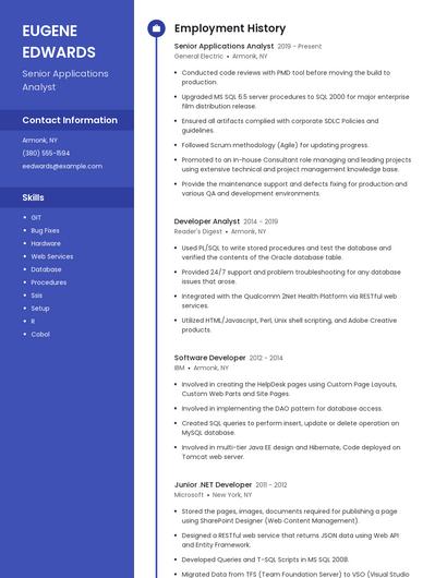 Resume example 4