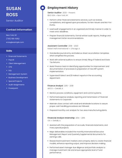 Resume example 5