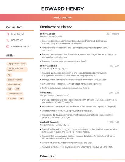Resume example 3