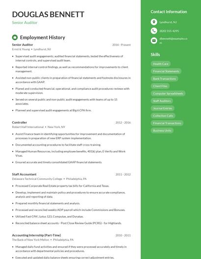 Resume example 4