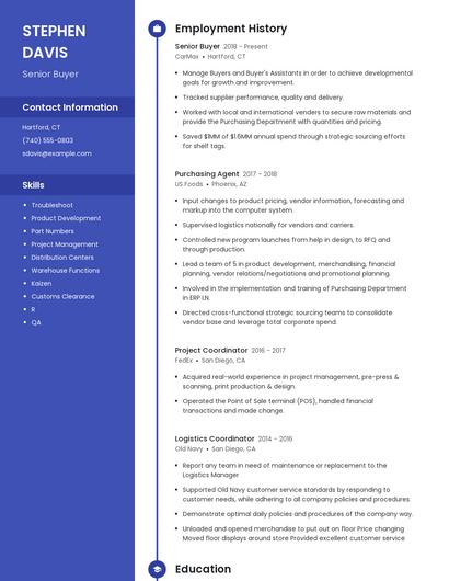 Resume example 4