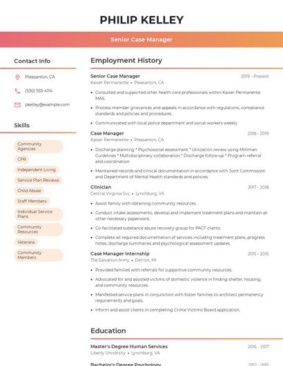 Resume example 3