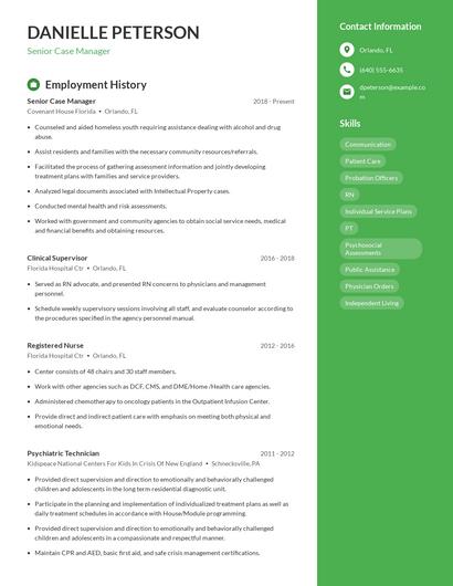 Resume example 5