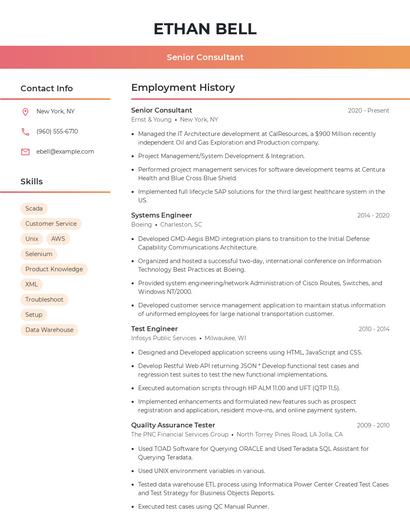 Resume example 3