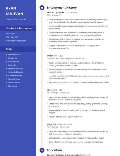 Resume example 4