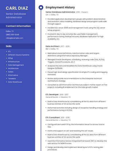 Resume example 4