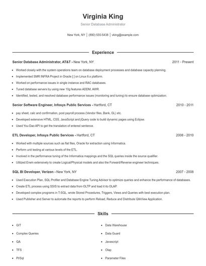 Resume example 1