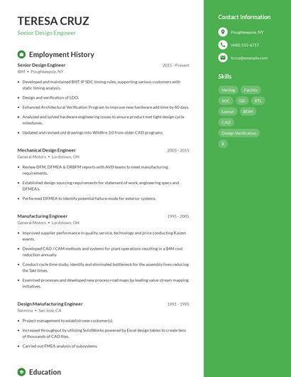 Resume example 5