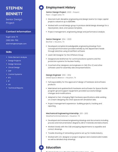Resume example 5