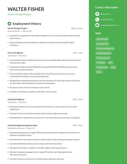 Resume example 4