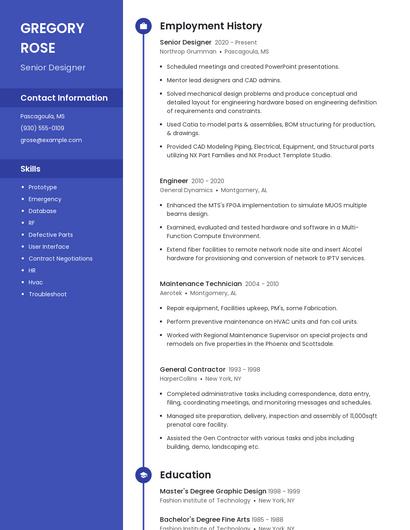 Resume example 4