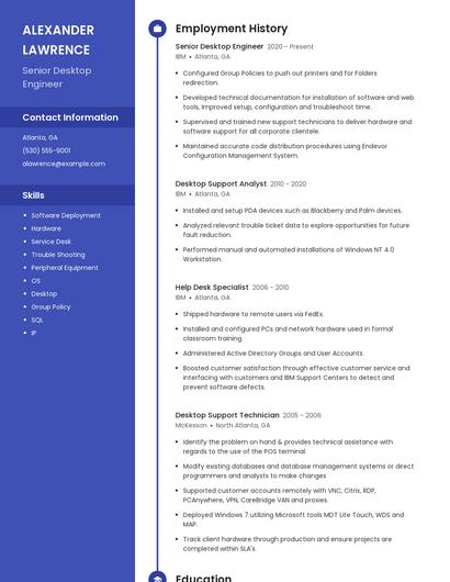 Resume example 4