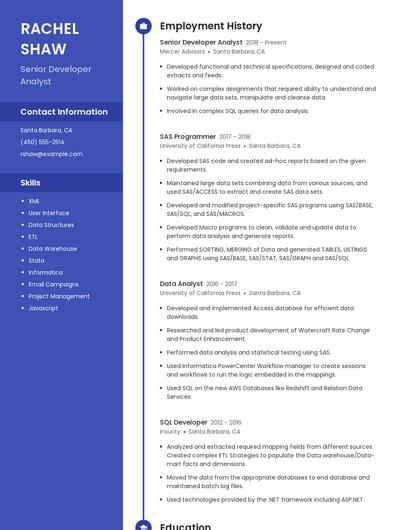 Resume example 4