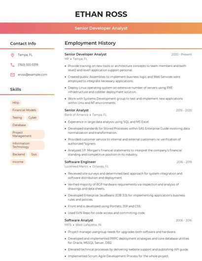 Resume example 3