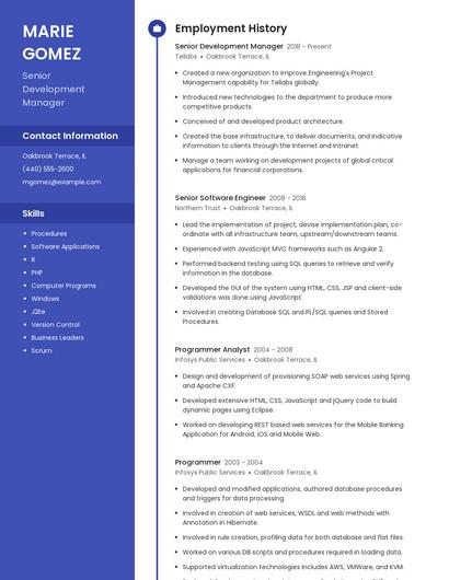 Resume example 4