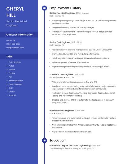 Senior Electrical Engineer Resume
