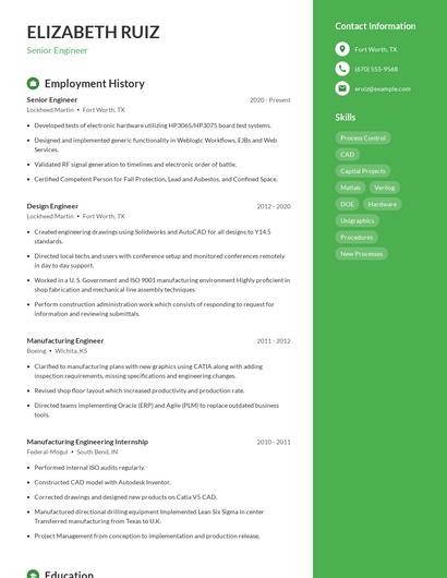 Resume example 4
