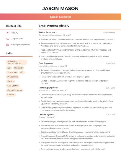 Resume example 3