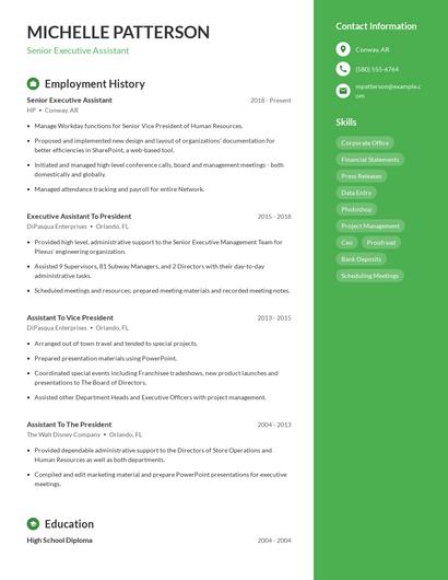 Resume example 5