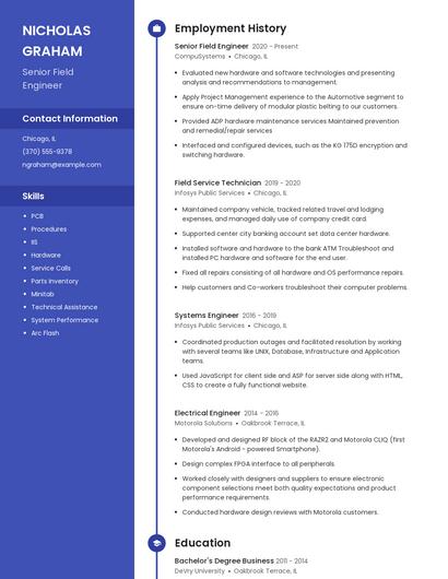 Resume example 5