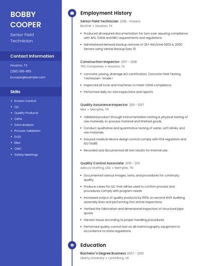 Resume example 4