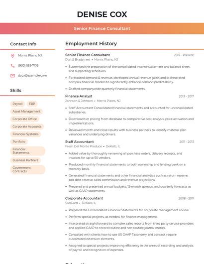 Resume example 3