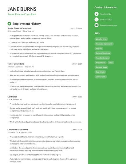 Resume example 4