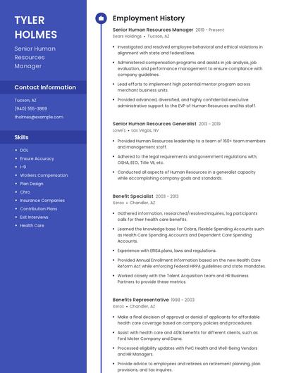 Resume example 4