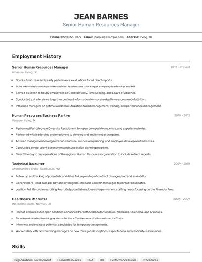 Resume example 2