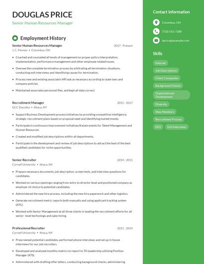 Resume example 5