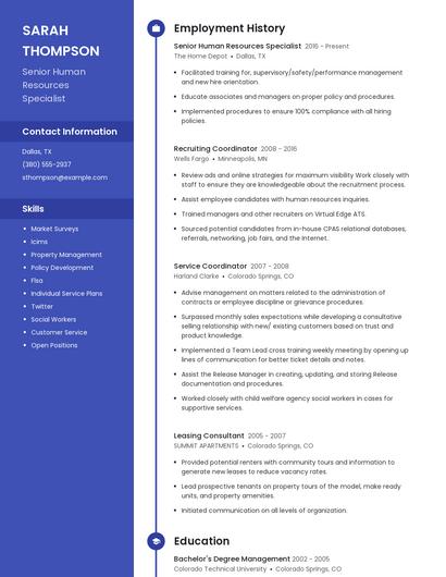 Resume example 4