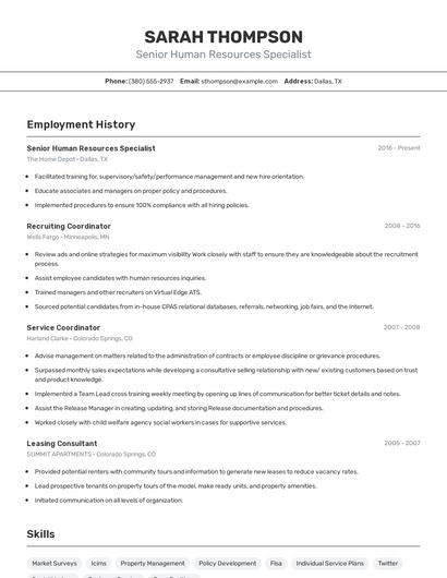 Resume example 2