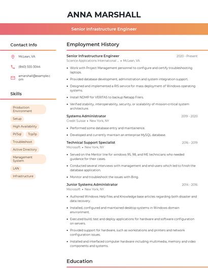 Resume example 3