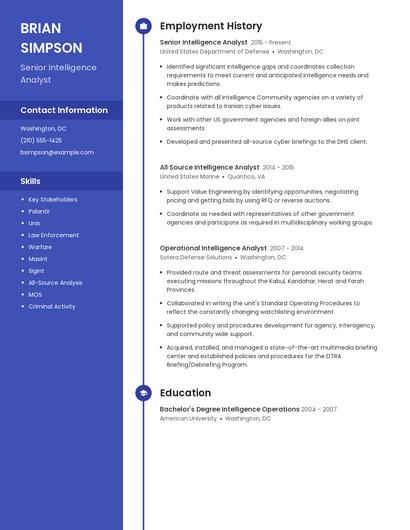 Resume example 5
