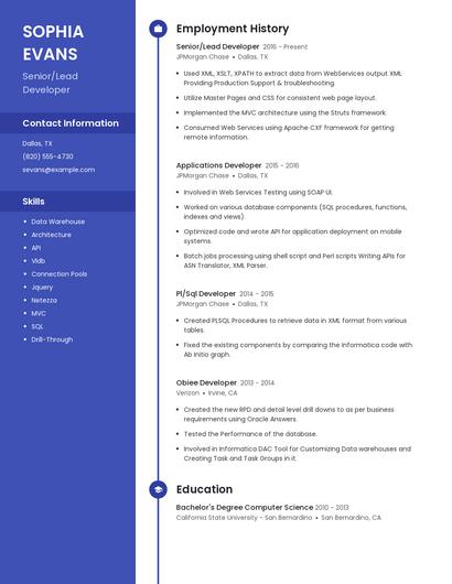 Resume example 4