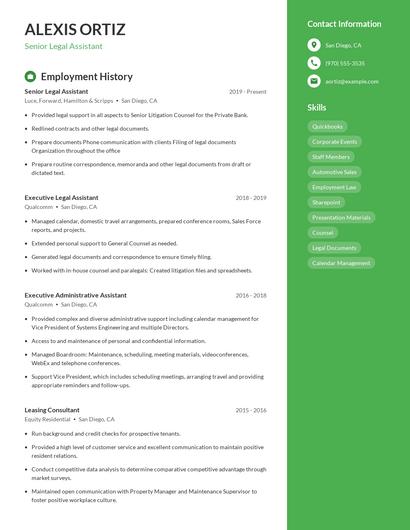 Resume example 4