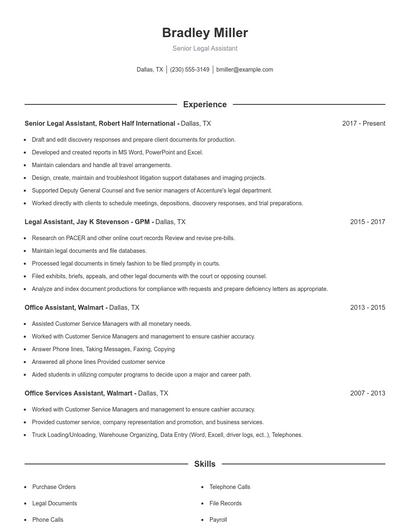 Resume example 1